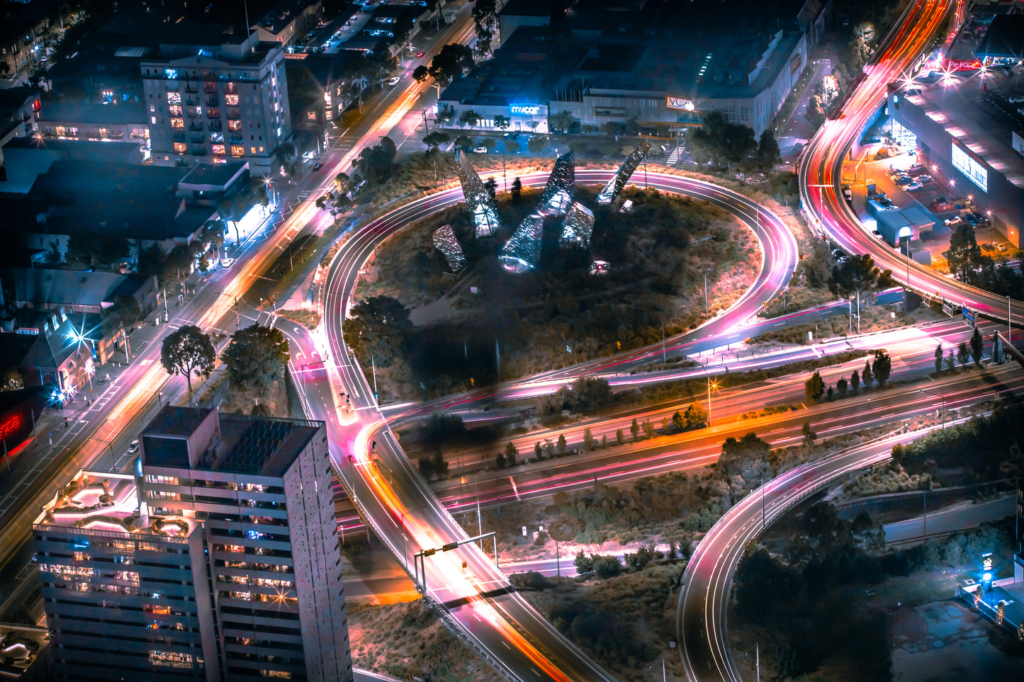 City Lights Flow – Premium Wall Art