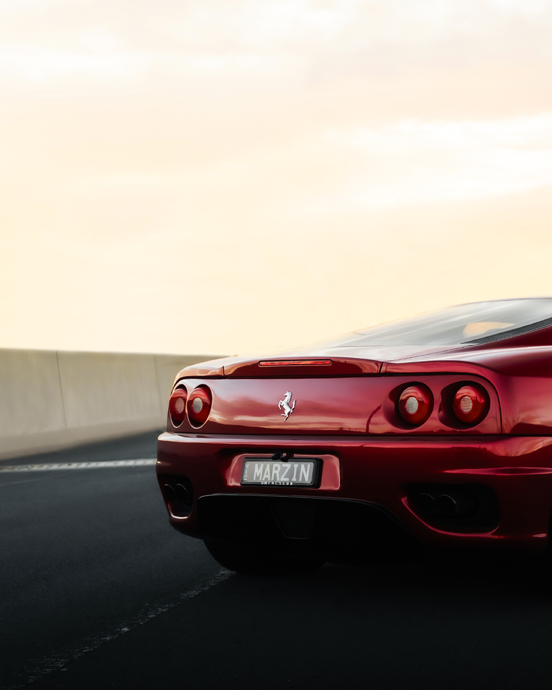 Ferrari Rear View – Premium Wall Art