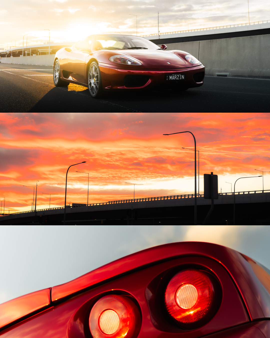 Ferrari Sunset Series – Premium Wall Art
