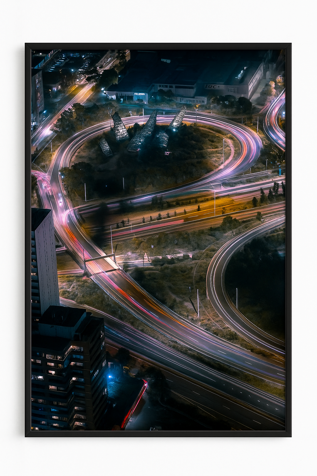 City Lights Flow – Premium Wall Art