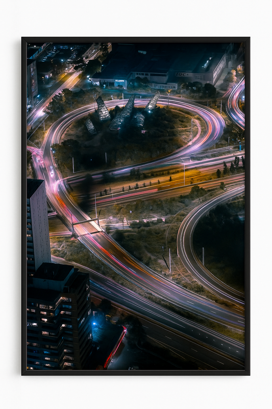 City Lights Flow – Premium Wall Art