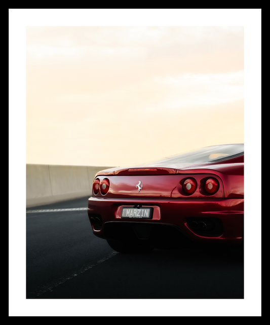 Ferrari Rear View – Premium Wall Art