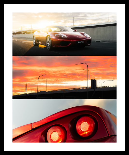 Ferrari Sunset Series – Premium Wall Art