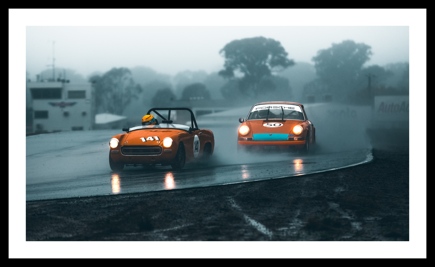 Rain Track Rivalry – Premium Wall Art