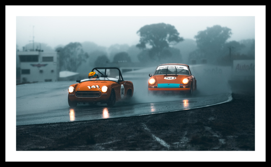 Rain Track Rivalry – Premium Wall Art